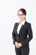 © taka - portrait of asian businesswoman on white background