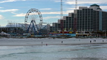 Daytona Beach Boardwalk Sand Carnival Rides Resorts HD 2012