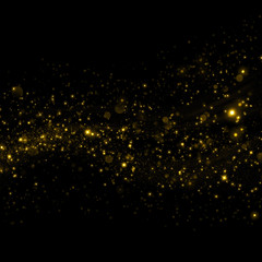 Aufkleber - Gold glittering sparkling dust background