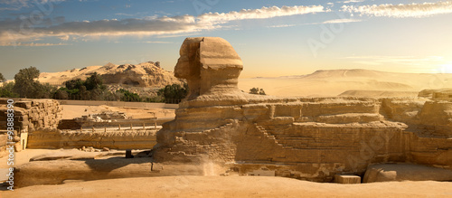 Naklejka nad blat kuchenny Sphinx in desert