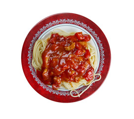 Canvas Print - Spaghetti Amatriciana