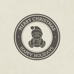 Sticker - Happy christmas