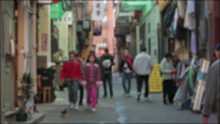 San Francisco Chinatown people blurred walking HD 5575