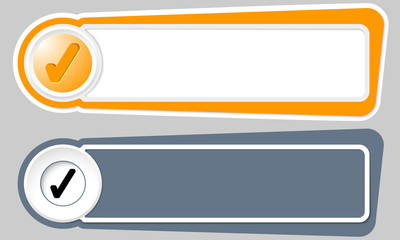 Poster - Abstract buttons for your text and check box