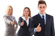 © rogerphoto - Group of business people, thumbs up