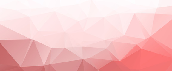 Wall Mural - white red triangular abstract background