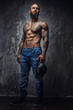 © Fxquadro - Full body portrait of muscular man.