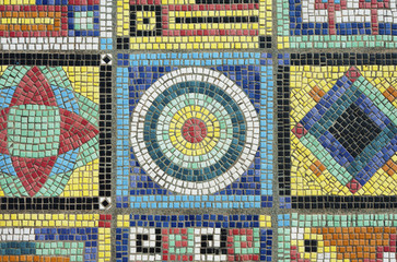 Aufkleber - colorful mosaic flooring or wall