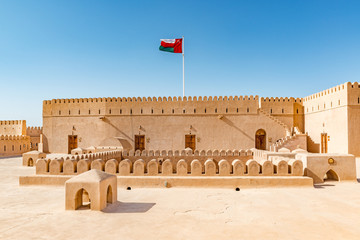 Wall Mural - Al Hazm Fort in Rustaq, Oman. It is located about 175 km to the southwest of Muscat, the capital of Oman.