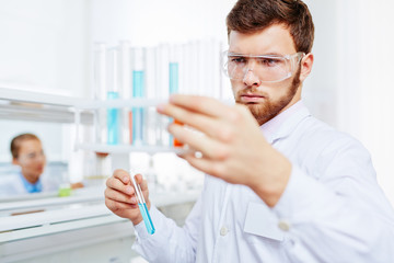 Wall Mural - chemist at work