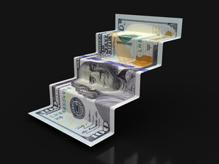 Poster - Dollar Stairs (clipping path included)