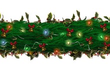 Fir Branch Christmas Decoration Garland 