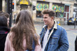 © dglimages - Young adults talking in the city