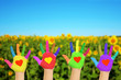 © Vitalinka - Hands with hearts, eco friendly concept.