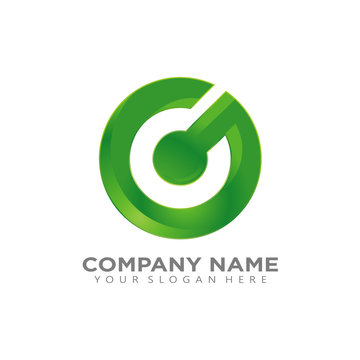 Initial G C 3D logo icon