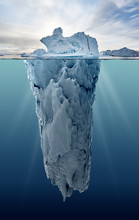 Iceberg With Underwater View