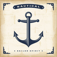 Wall Mural - Vintage Anchor