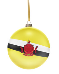 Bauble with the flag design of Brunei.(series)