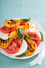 Wall Mural - Grilled peach Caprese salad