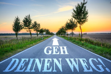 Canvas Print - Geh Deinen Weg