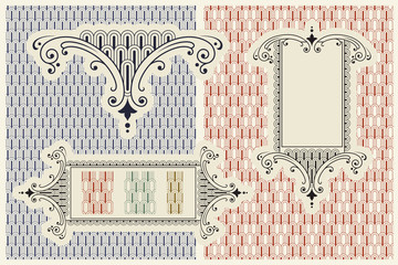 Wall Mural - vector ornaments. pattern, symbol, label