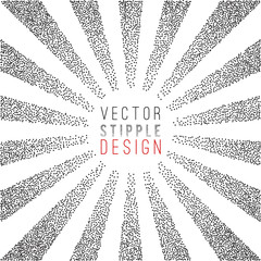 Poster - black and white halftone background 
