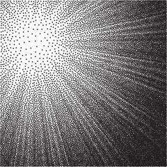 Poster - black and white halftone background 