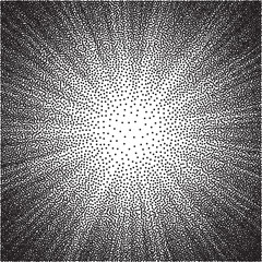 Poster - black and white halftone background 