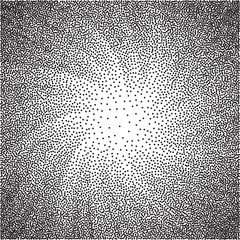 Poster - black and white halftone background 