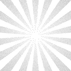 Poster - black and white halftone background 