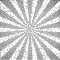 Poster - black and white halftone background 