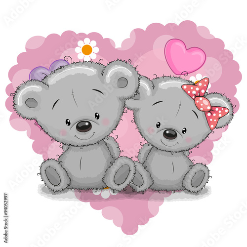 Naklejka dekoracyjna Two Bears