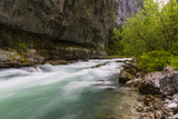 Fototapeta Tęcza - mountain river in Abkhazia