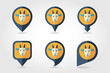 Goat mapping pins icons