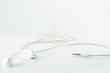 © sakchaiphoto - Earphones on white background and jack