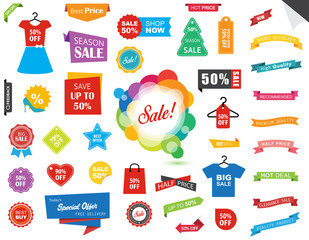 Wall Mural - sale label tag sticker banner