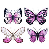 Fototapeta Motyle - Watercolor butterflies vector
