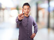© asierromero - portrait of an asian man doing the one gesture
