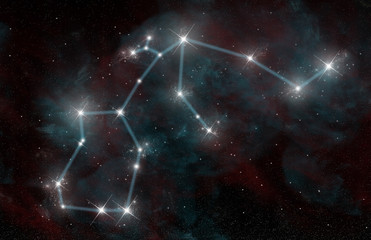Wall Mural - The Constellation of Aquarius the Water Bearer