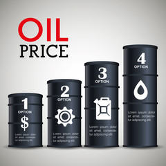 Wall Mural - Oil prices infographic design