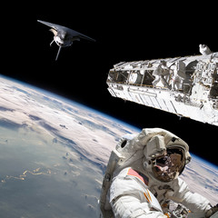 Wall Mural - station work no.25 - elements of this image furnished by nasa.