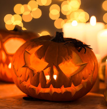 Scary Pumpkin Lantern