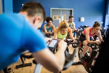 Fit People In A Spin Class