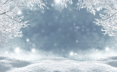 winter  christmas background