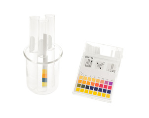 Sticker - pH paper and tube solution with pH values