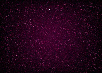 Poster - Glittering purple starry cosmic space