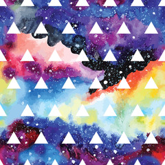 Wall Mural - galaxy seamless pattern.