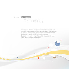 Poster - Smooth grayscale lines abstract background. Vector illustration