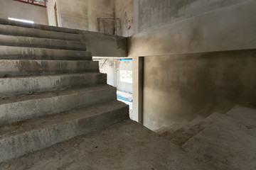 Wall Mural - staircase cement concrete structure in residential house