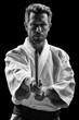 low key portrait of aikido master